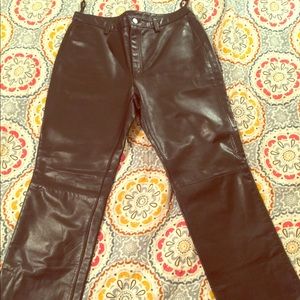 🖤Vintage Banana Republic Black Leather Pants🖤